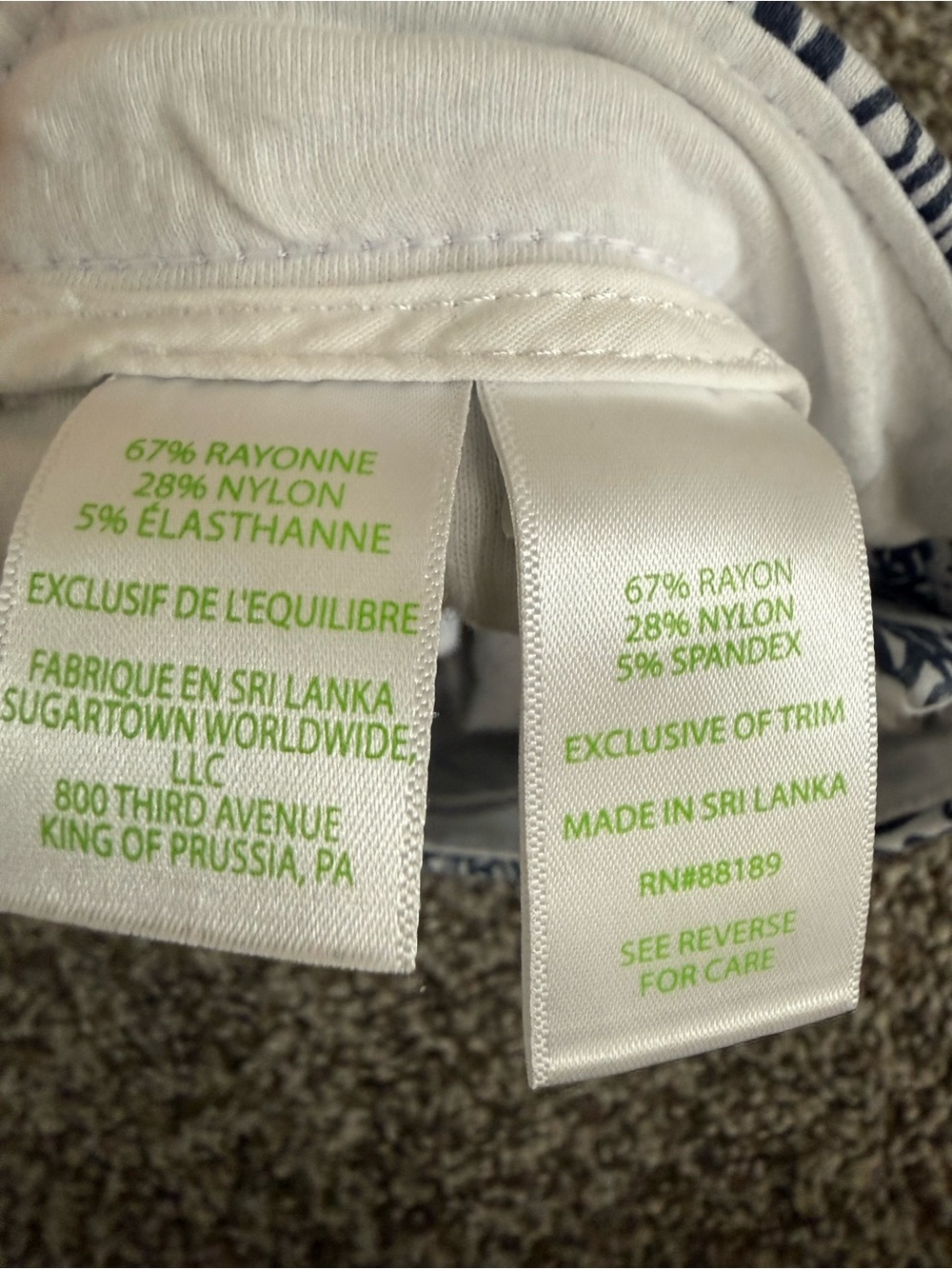 Lilly Pulitzer Darci Knit Shorts in a navy and white koala print - Picture 5 of 5